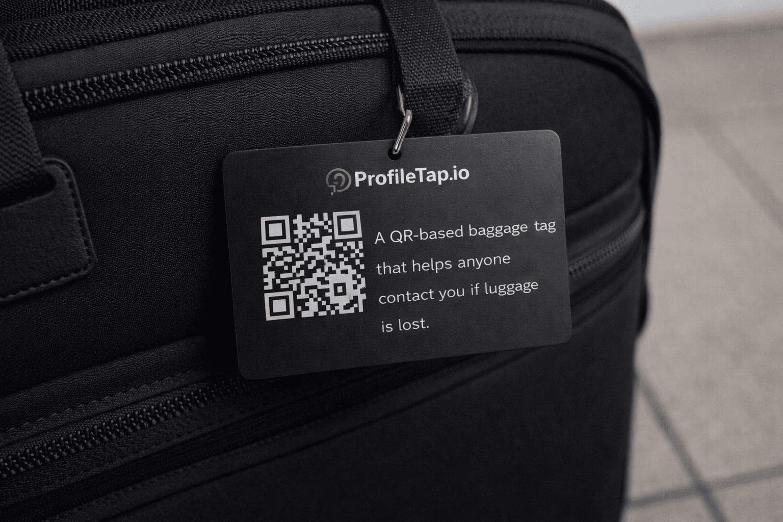 Baggage Tag with QR Code