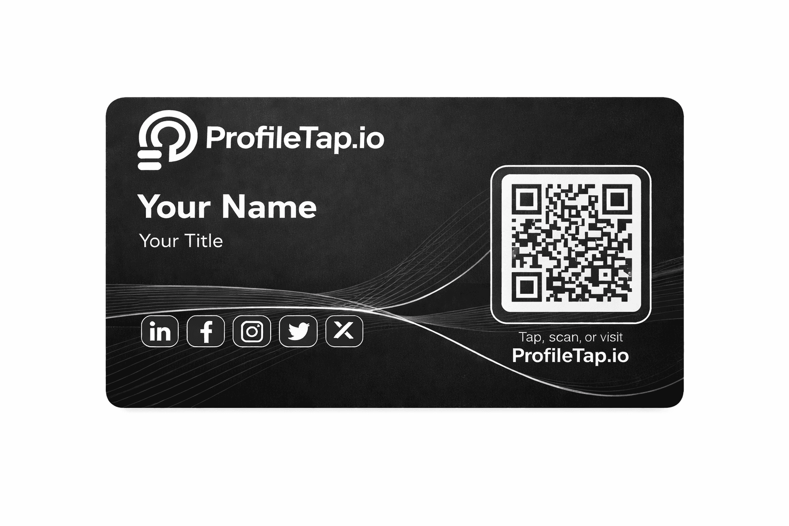Personal PVC Visiting Card (Matte Black)