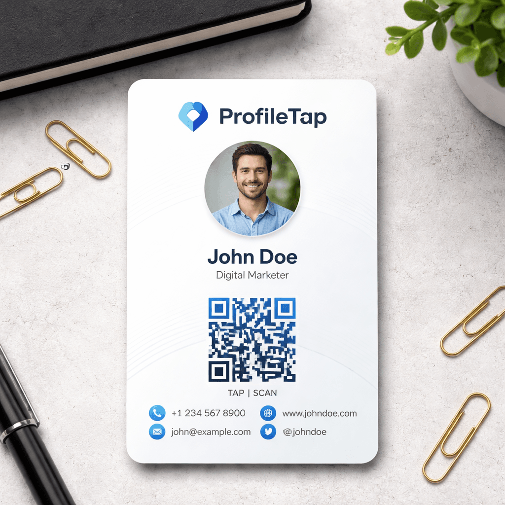 Personal PVC Visiting Card (White)-3